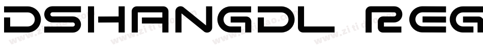dshangdl regular字体转换